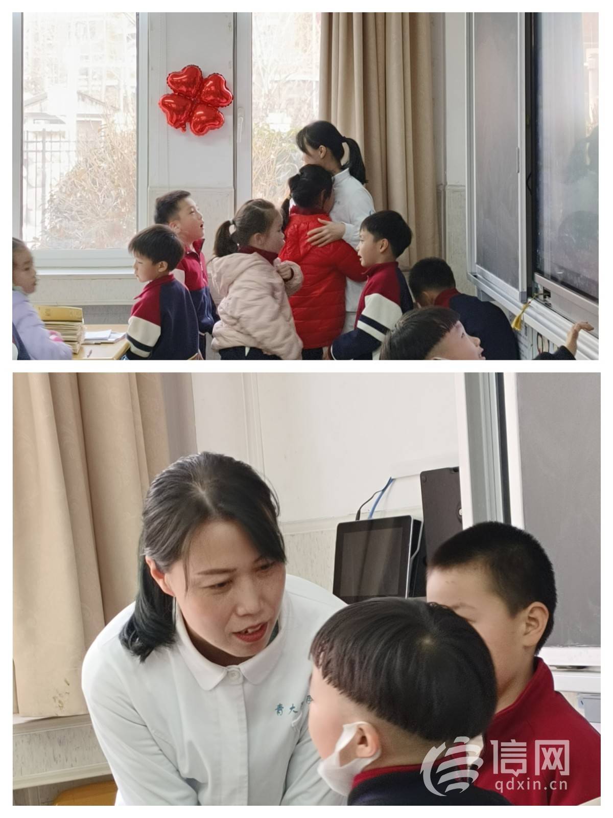 崂山区育才学校"家长进课堂" 预防传染病健康伴我行