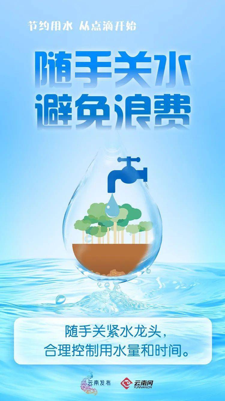 节约用水,我们倡议!_节水_云南_来源