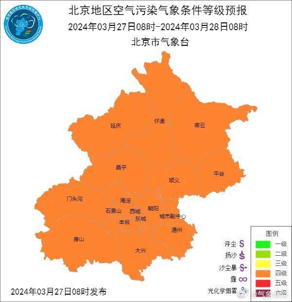 北京白天下雨晚上风沙出行注意
