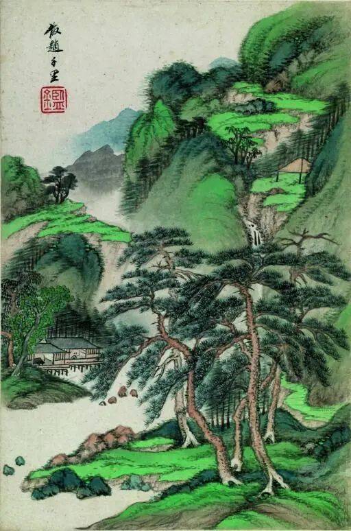 此册为王时敏仿董源,巨然,赵令穰,赵伯驹,米友仁,赵孟頫,倪瓒,吴镇