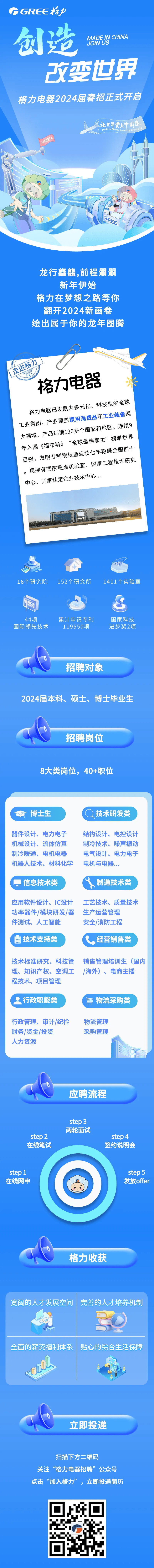 格力电器2024届春季校园招聘