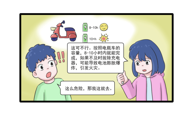 电动车安全漫画图片