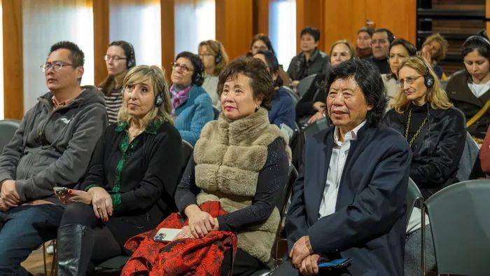 天津美术学院设计艺术学院副教授吴敬的讲座题目为"戈贝兰壁毯在中国