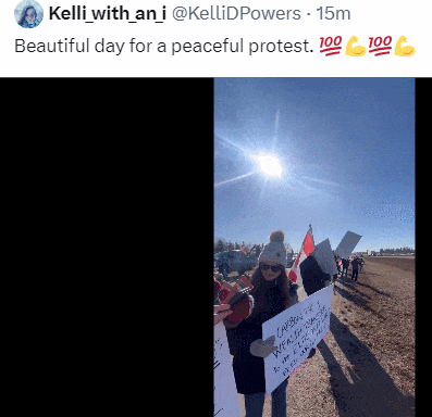 求砍税今天加拿大成千上万人挤爆高速国会山高喊挥旗堵路示威