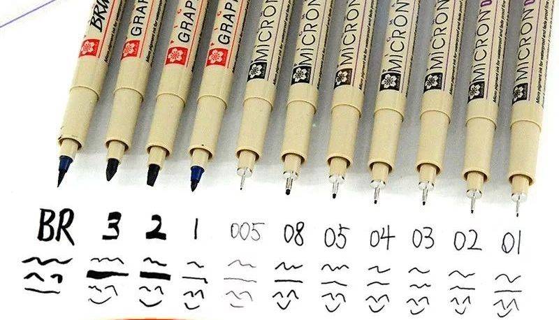 ▼樱花针管笔0.1—br▼辉柏嘉针管笔笔芯型号大小0.1—0.
