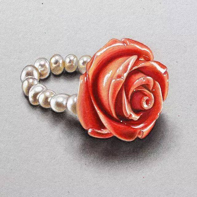 这彩铅画立体感太强了!彩铅界的写实派果然厉害!_系列_作品_绘画