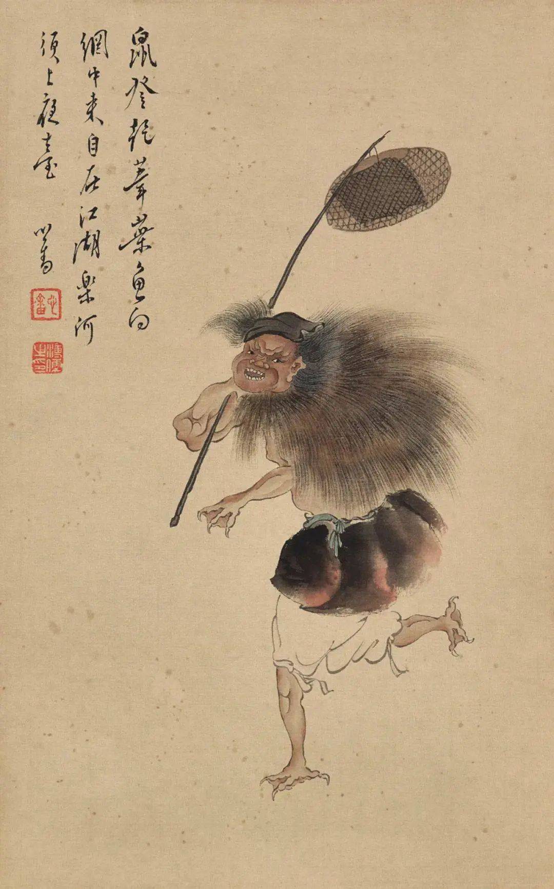 溥心畲画妖怪,好可爱_西游记_溥儒_人物