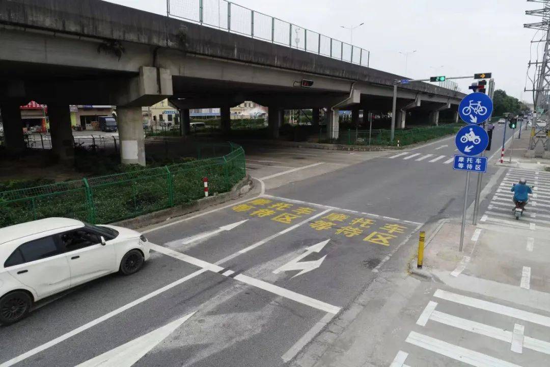 九江这些摩电等待区投用啦汽车不得驶入