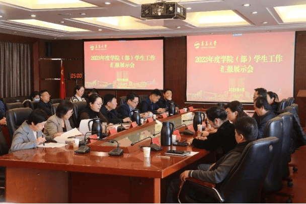 我校召开2023年度学院部学生工作汇报展示会