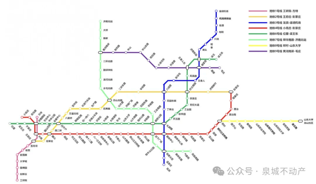 济阳圈城事济南地铁各线路图建设进度轨道交通三期