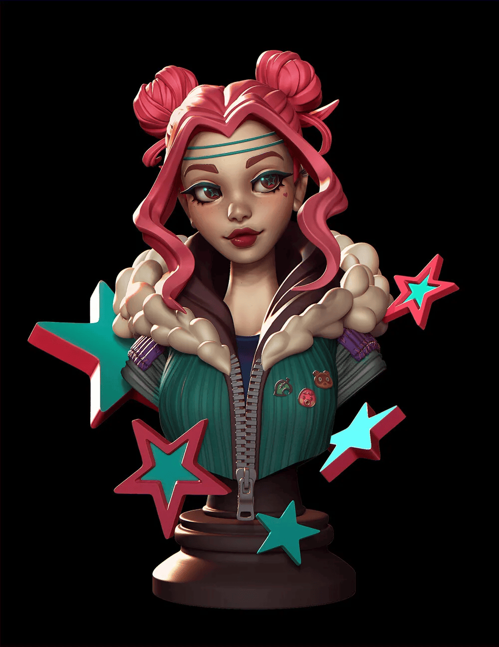 这建模不出手办可惜了2d老油条出身却凭模型火了anamendes作品分享7