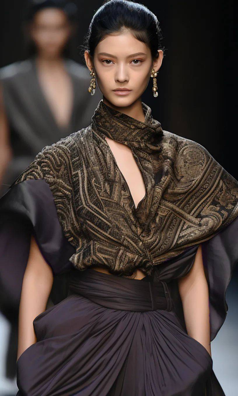 aw2024深圳时装周走心天然之美锦绣香云