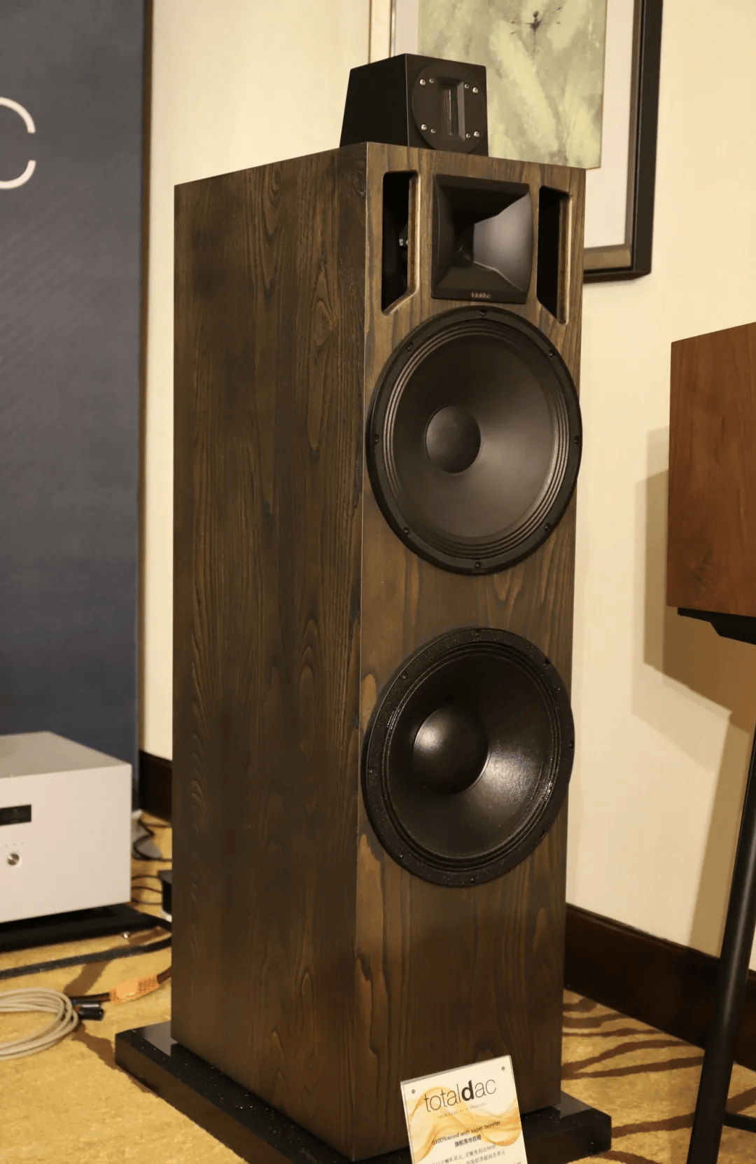 d100%wood with super tweeter 旗舰音箱totaldac不仅因其分立式r2r