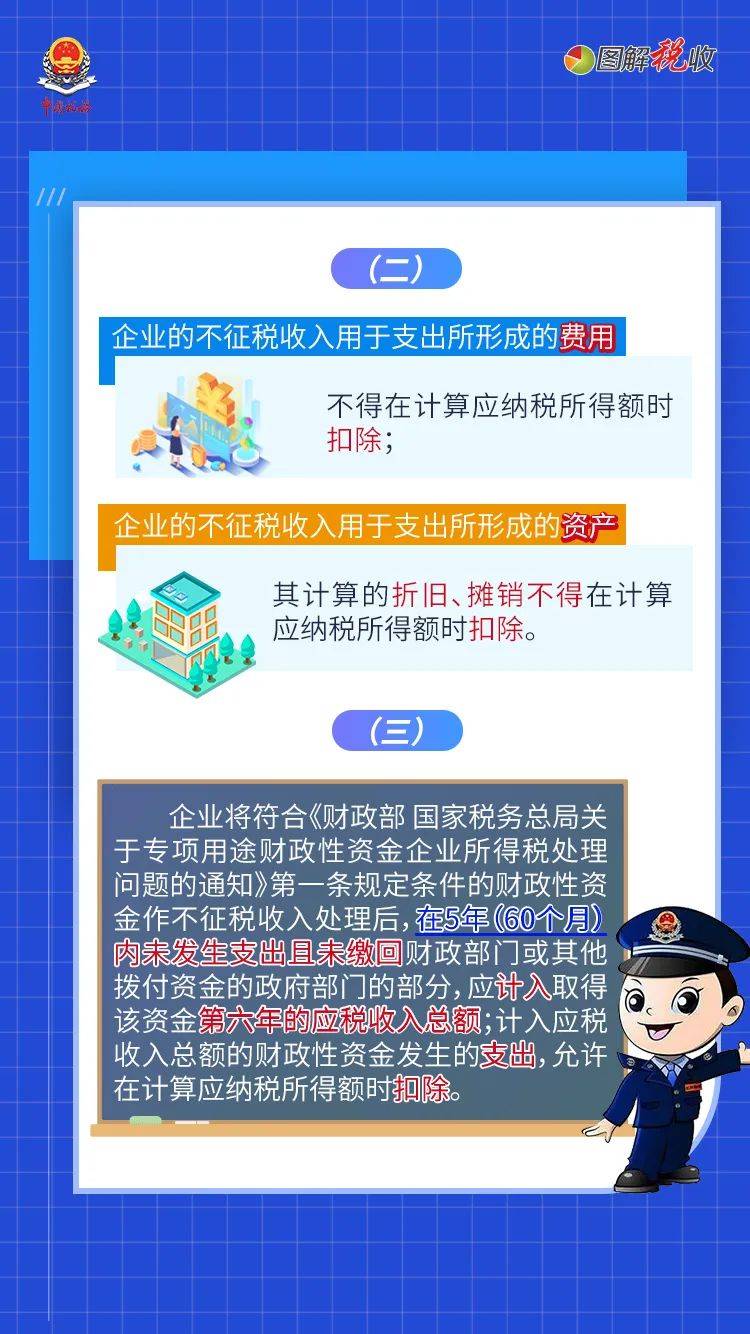 税知图解中华人民共和国企业所得税法中的不征税收入