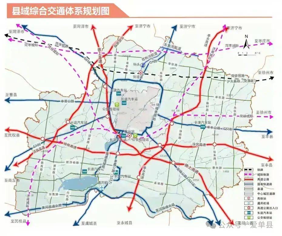 单县城区道路地图图片