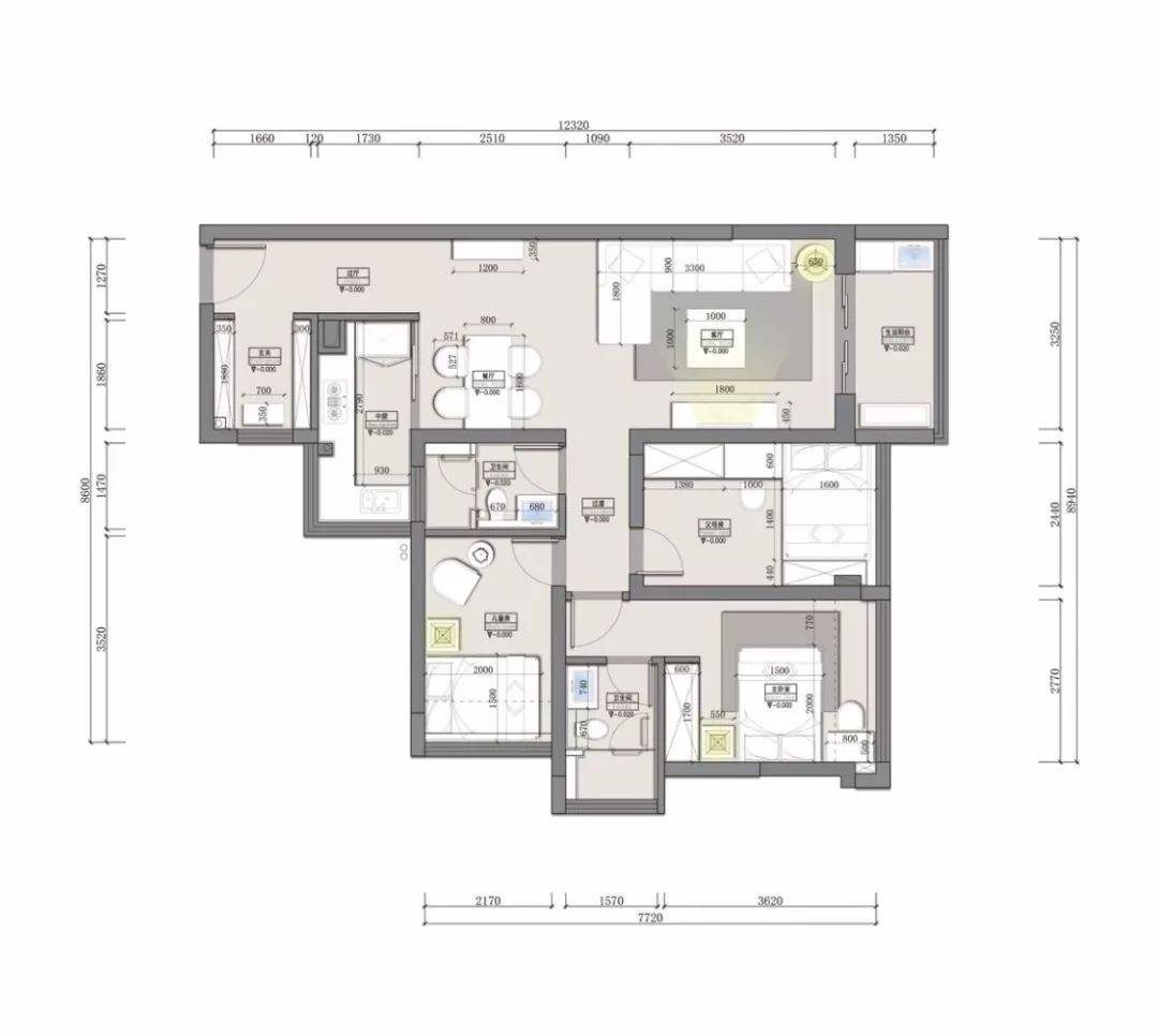 112平现代三居入户玄关设计巧妙空间利用尽致生活便捷又舒适