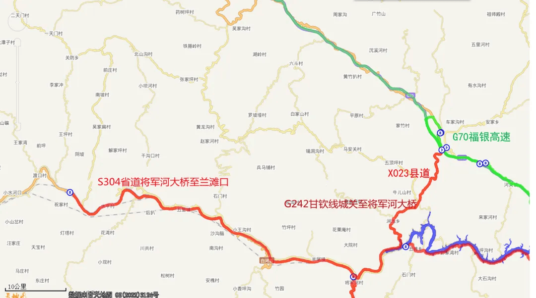 内含竹溪路段→