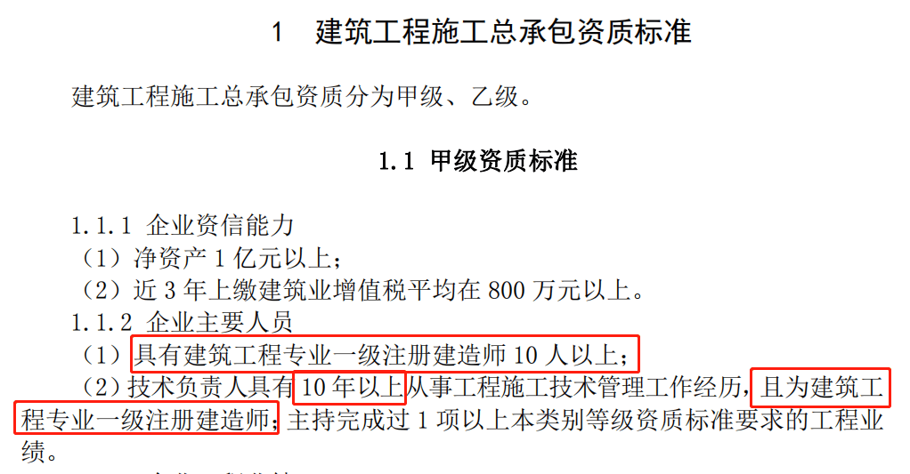 此前技术负责人有职称就可以,现在必须得有证书和业绩了