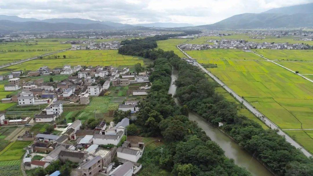 中国当代著名诗人梁平一行12人到洱源县右所镇中所村中所桥,徒步参观