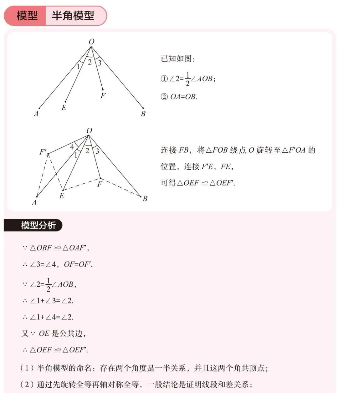 初中数学"代数 几何"模型