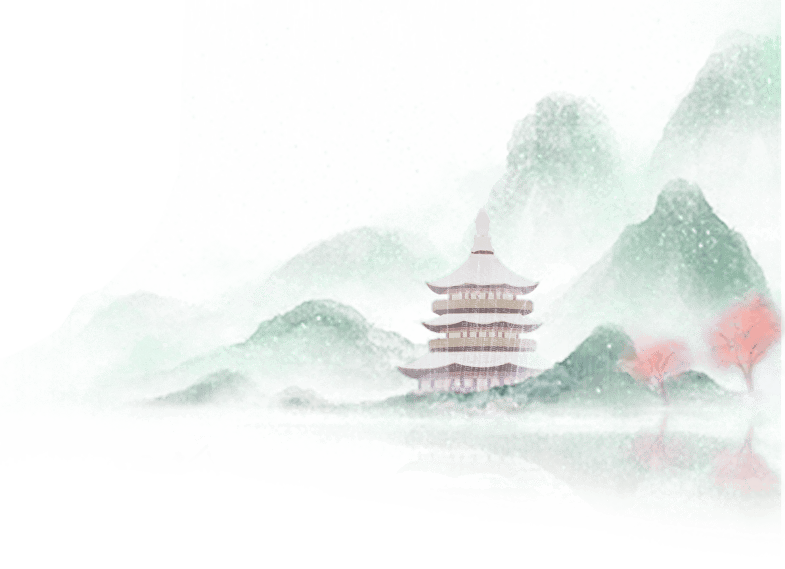 春涧写绿意微醺的苍苔写明净的天空写轻雾萦绕的山峦写十里桃花灼灼写