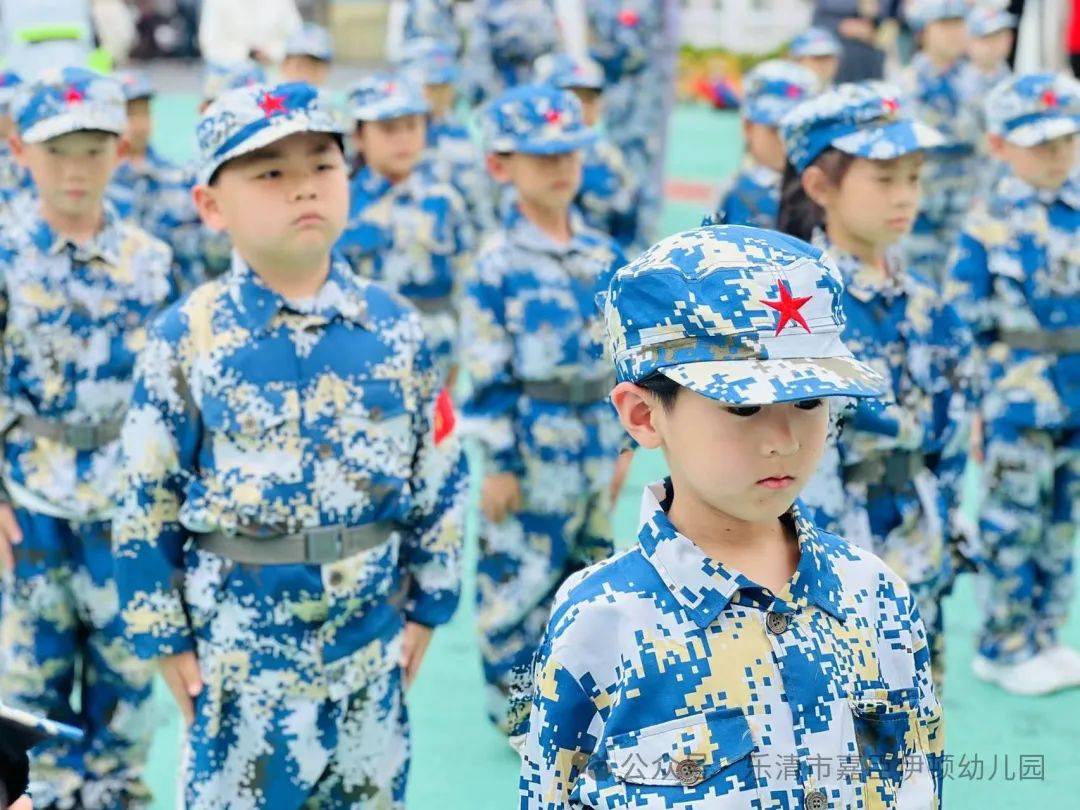 雏鹰成长营——嘉臣伊顿第六届大班段毕业军训活动_小兵_训练_幼儿园