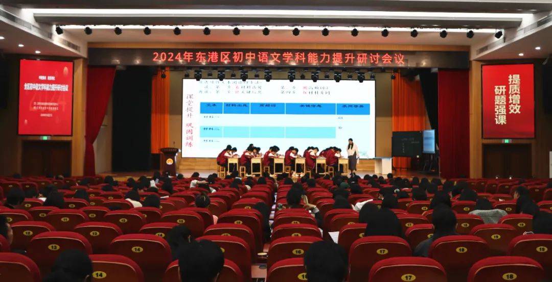 东港区举行初中语文学科能力提升研讨会议