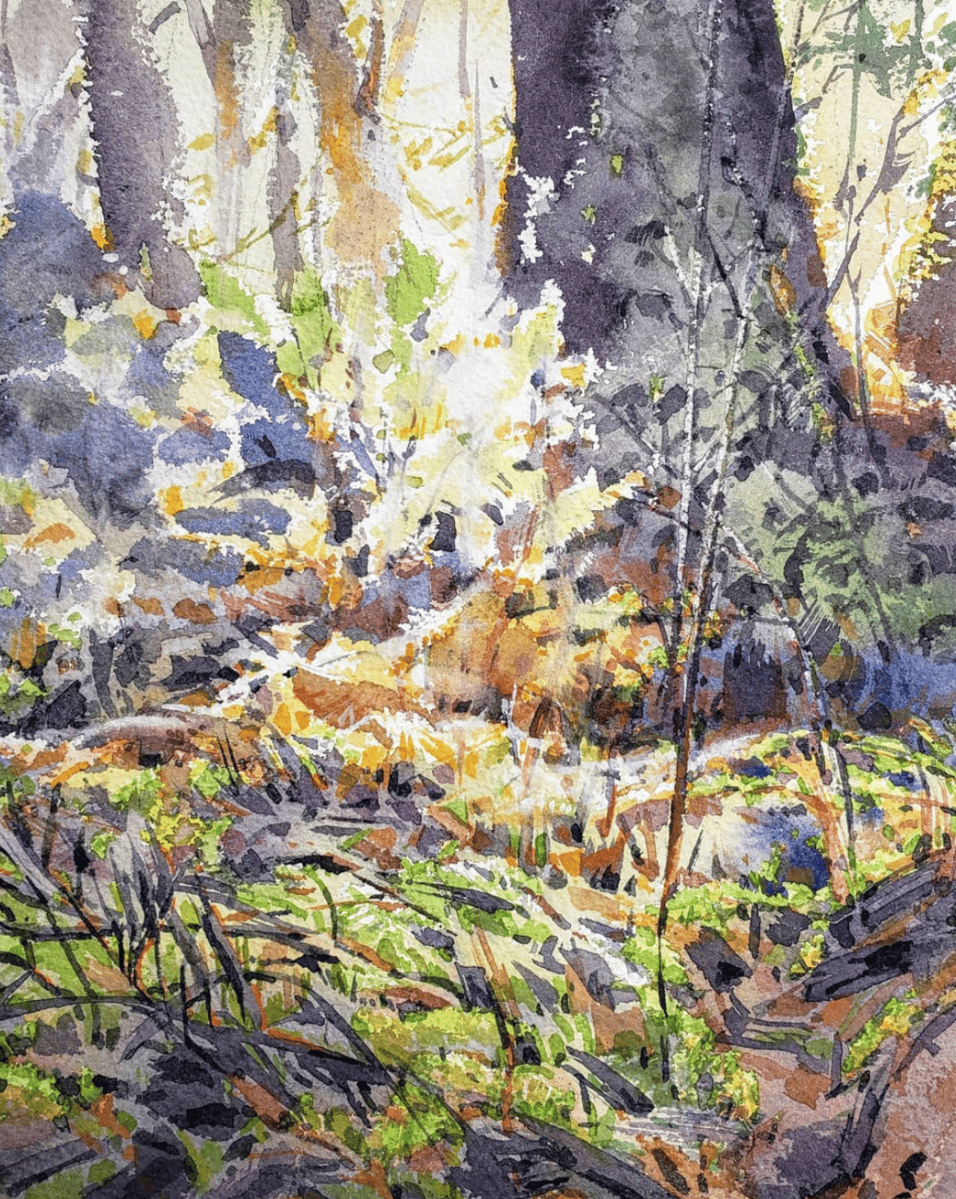 美籍华裔水彩画家——钟永宏作品欣赏(森林篇一)