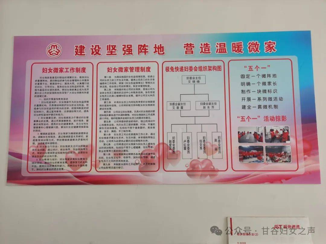 凝"新"聚力行动 | 甘谷县极兔快递"妇女微家"挂牌成立