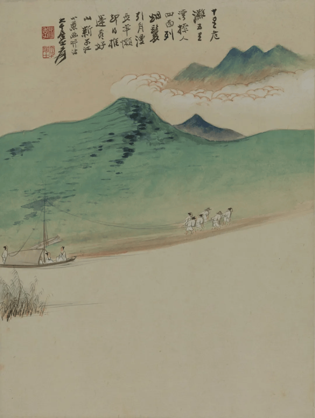 张大千：山水册页_搜狐网