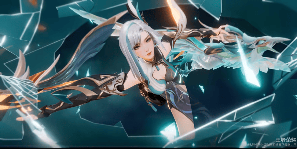 王者荣耀荣耀战令镜新皮曝光,干净利落,国风和科幻感完美结合