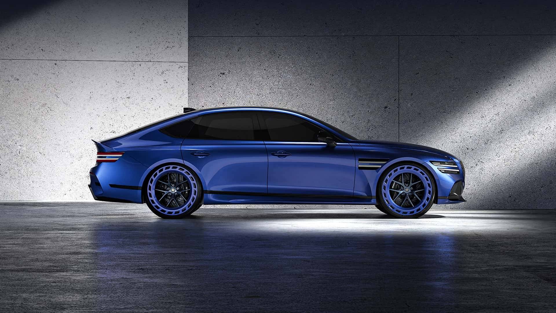 genesis g80 magma 概念车展示电动性能轿车新姿态