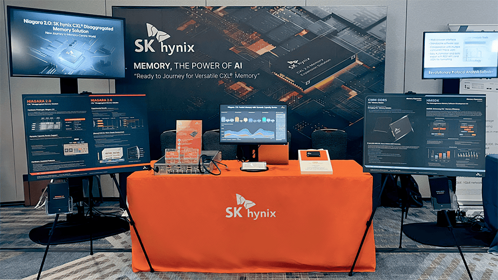 SK 海力士展示 CMM-DDR5 CXL 内存：带宽提升 50%、容量提升 100%