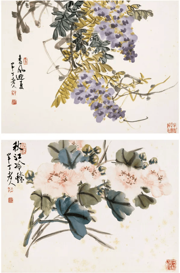 陳半丁  花卉圖 陳半丁--書畫--人民網