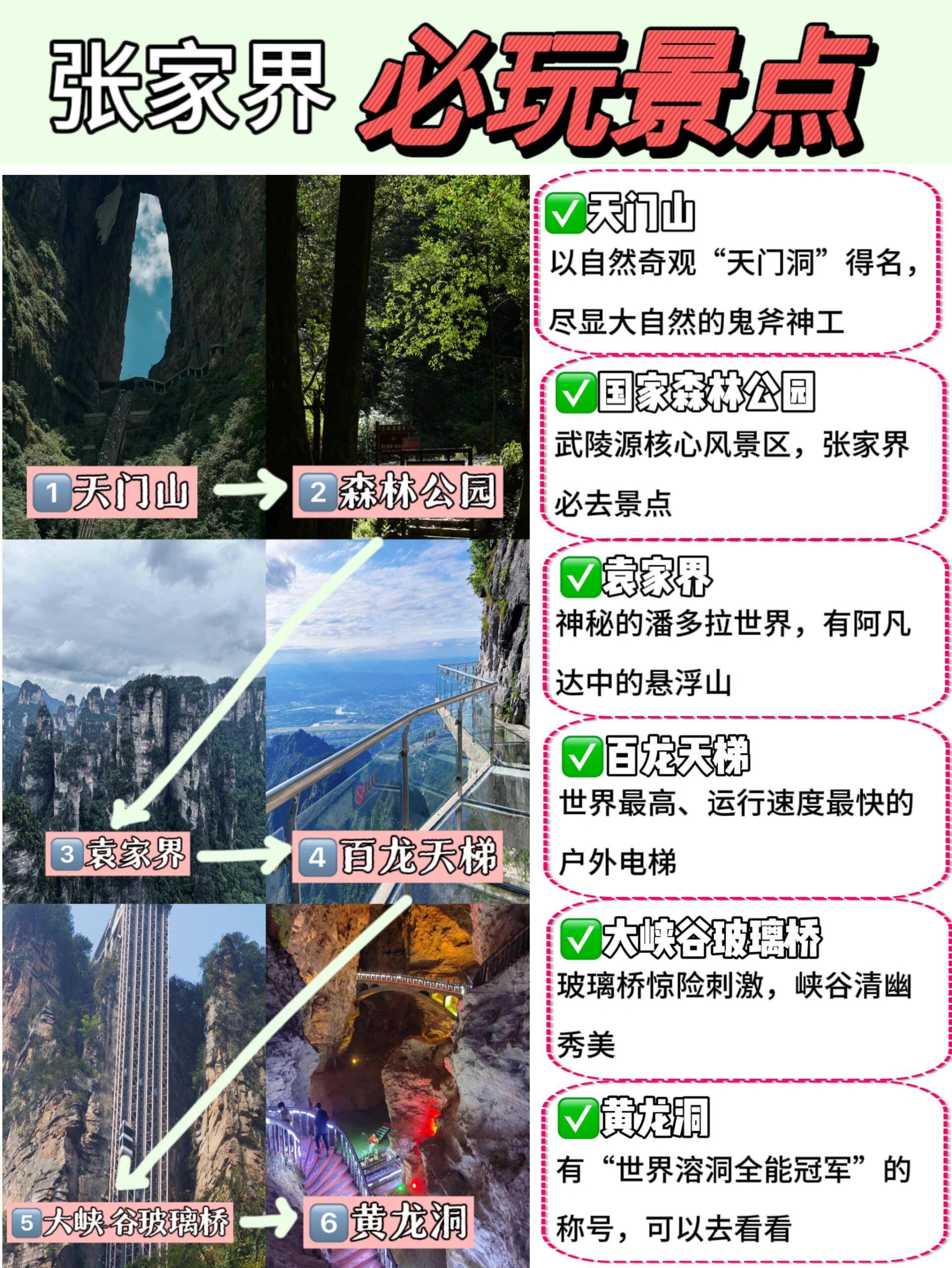 张家界2日游怎么安排免费游玩 ,送给第一次来旅游的朋友「记得收藏」