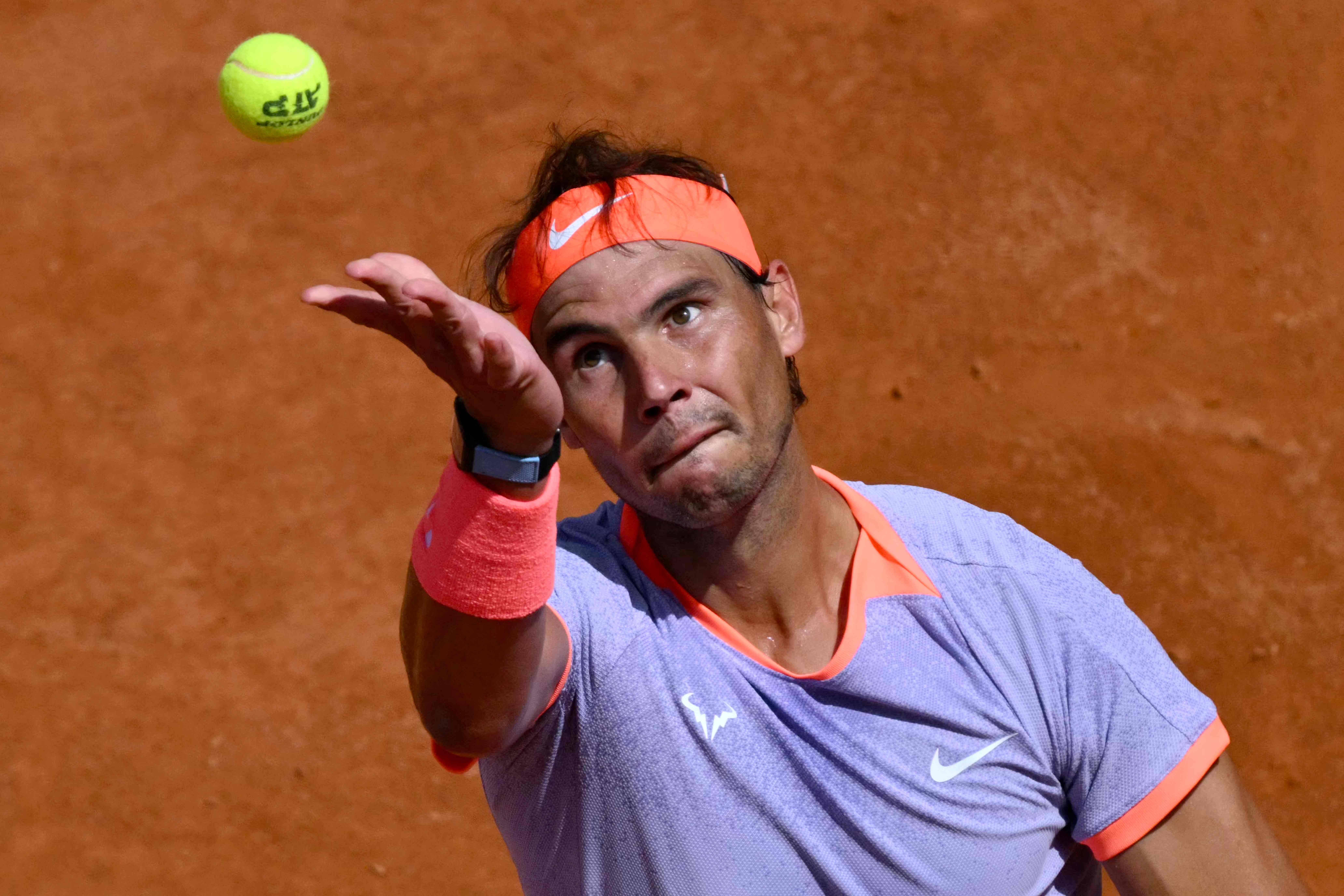 网球——罗马大师赛:纳达尔晋级第二轮