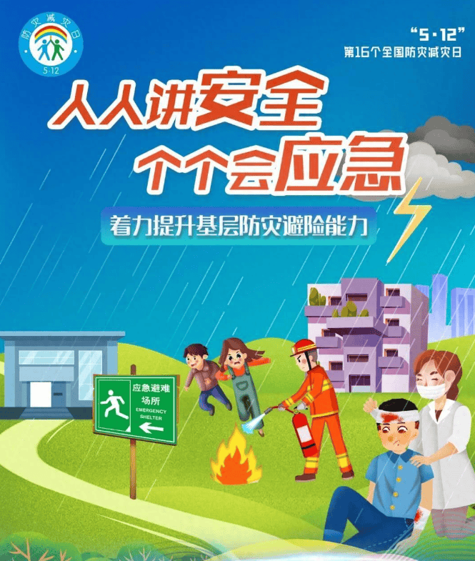 5月12日是全国防灾减灾日,这份灾害应对手册请收好!