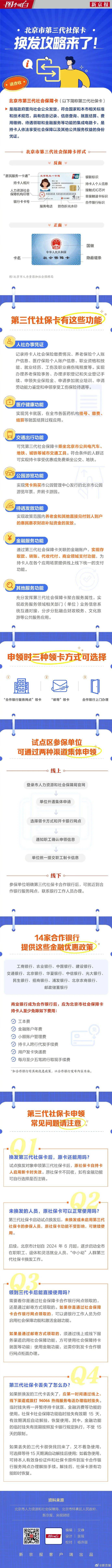 三区试点,北京第三代社保卡换发攻略来了!