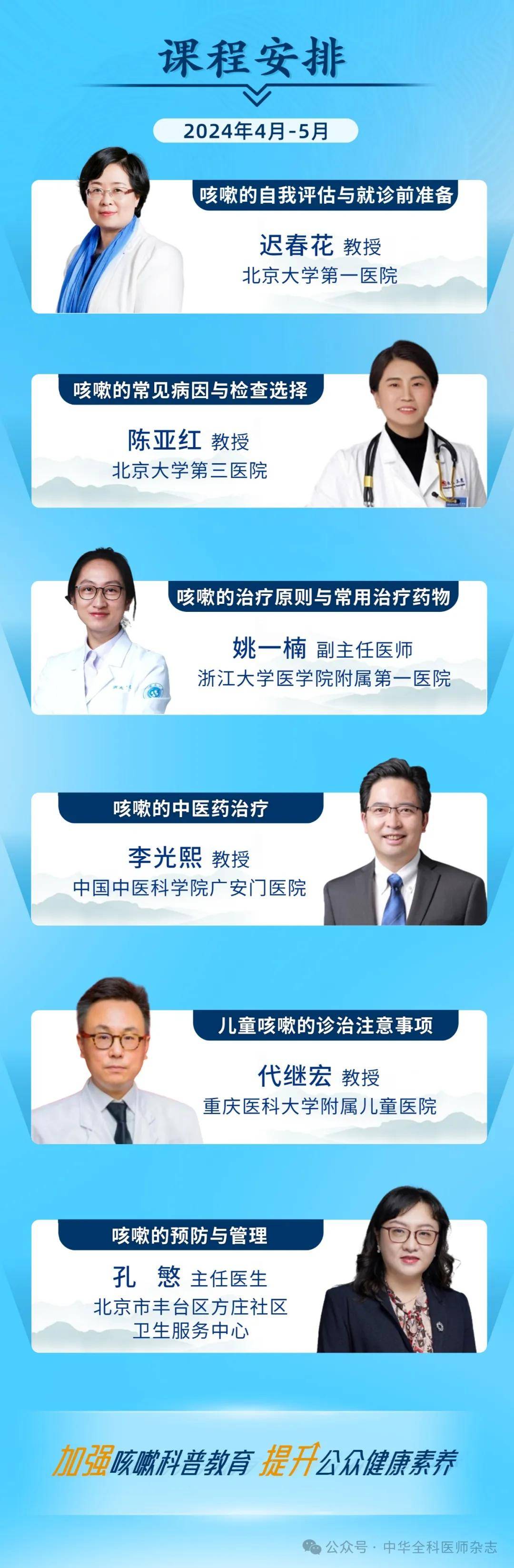 【《咳嗽公众教育中国专家共识(第一版)》专家解读视频专栏】第五讲