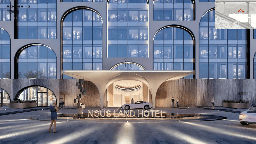 酒店入口酒店轮廓酒店位于车辆段西侧,可俯瞰整个环球影城