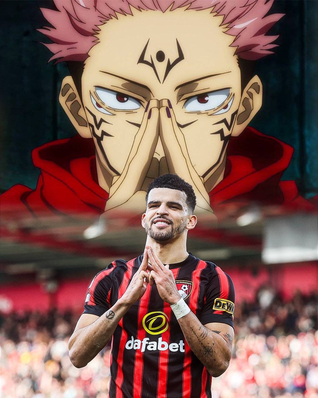 【重度二次元】伯恩茅斯官方盘点索兰克致敬动漫人物的庆祝动作