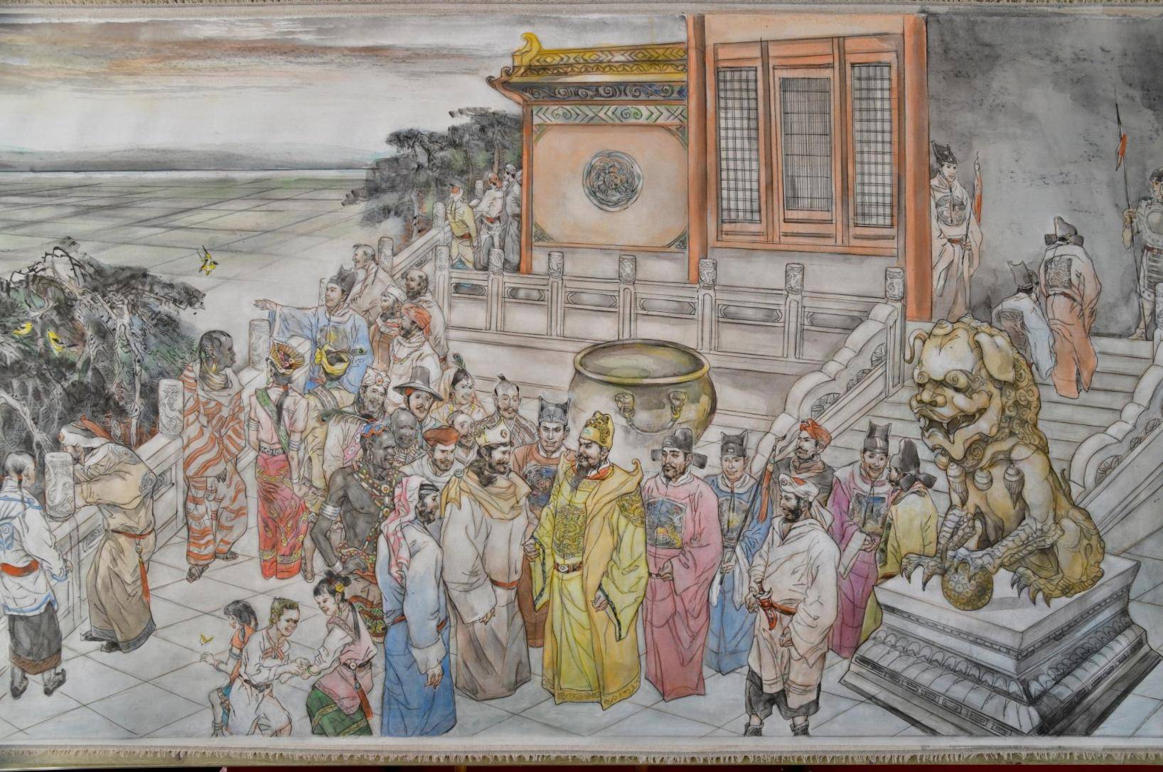 500米长卷巨作《郑和下西洋》将在北京首展 云南画家钟开天详述创作