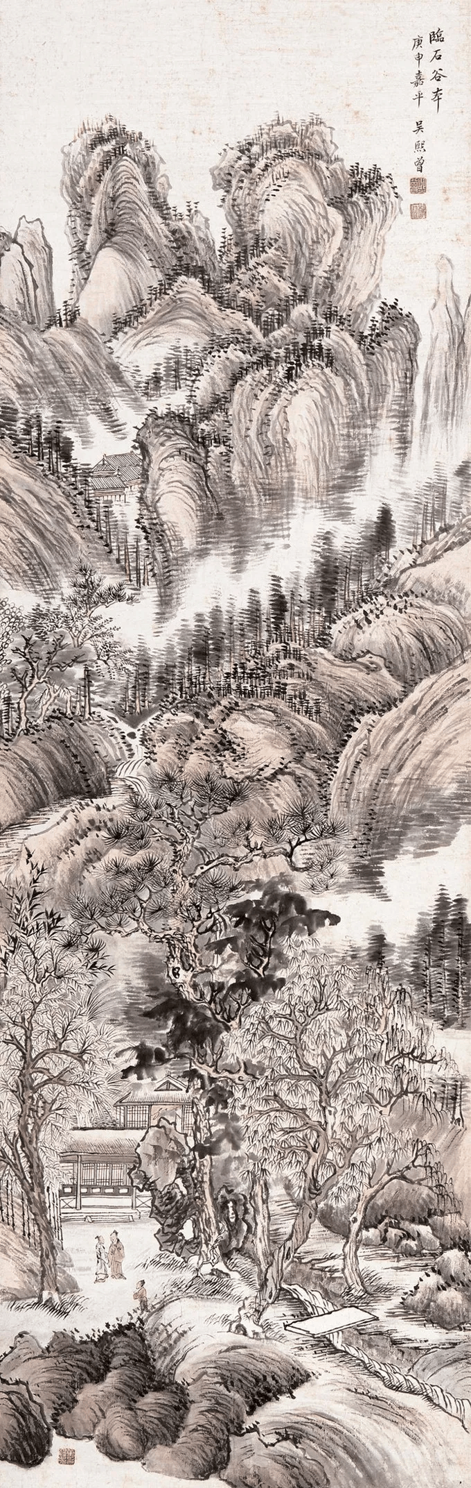 启功之师:吴镜汀山水画赏析