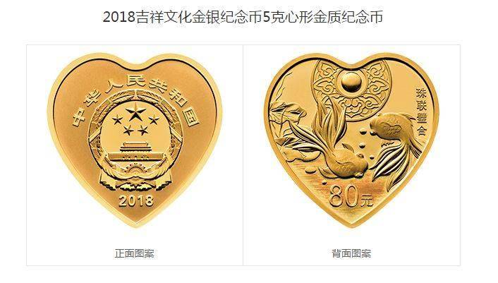 央行心形纪念币大全