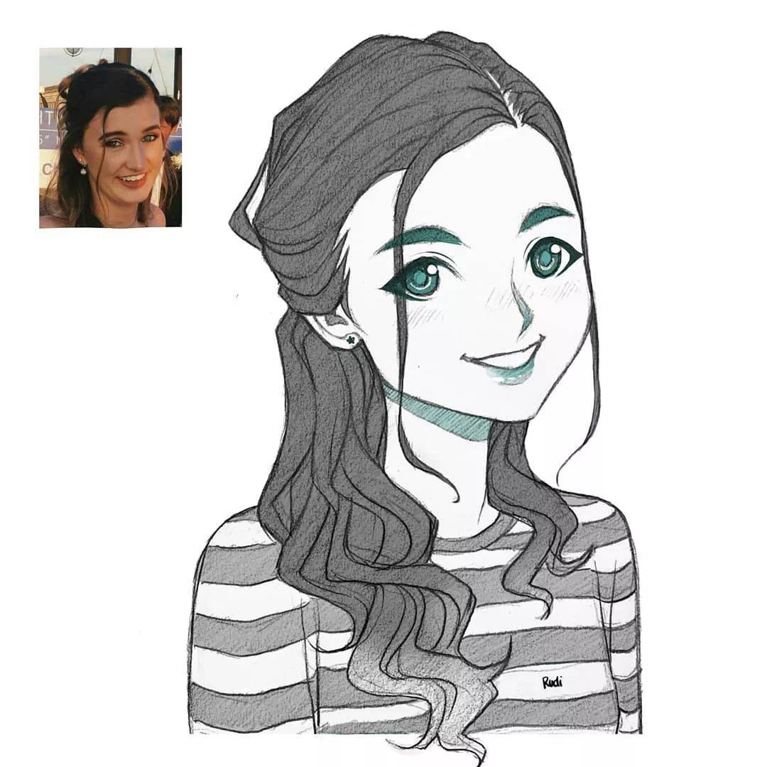 的更卡通化但是他的绘画功底给人印象深刻他绘制的作品很少有充满活力