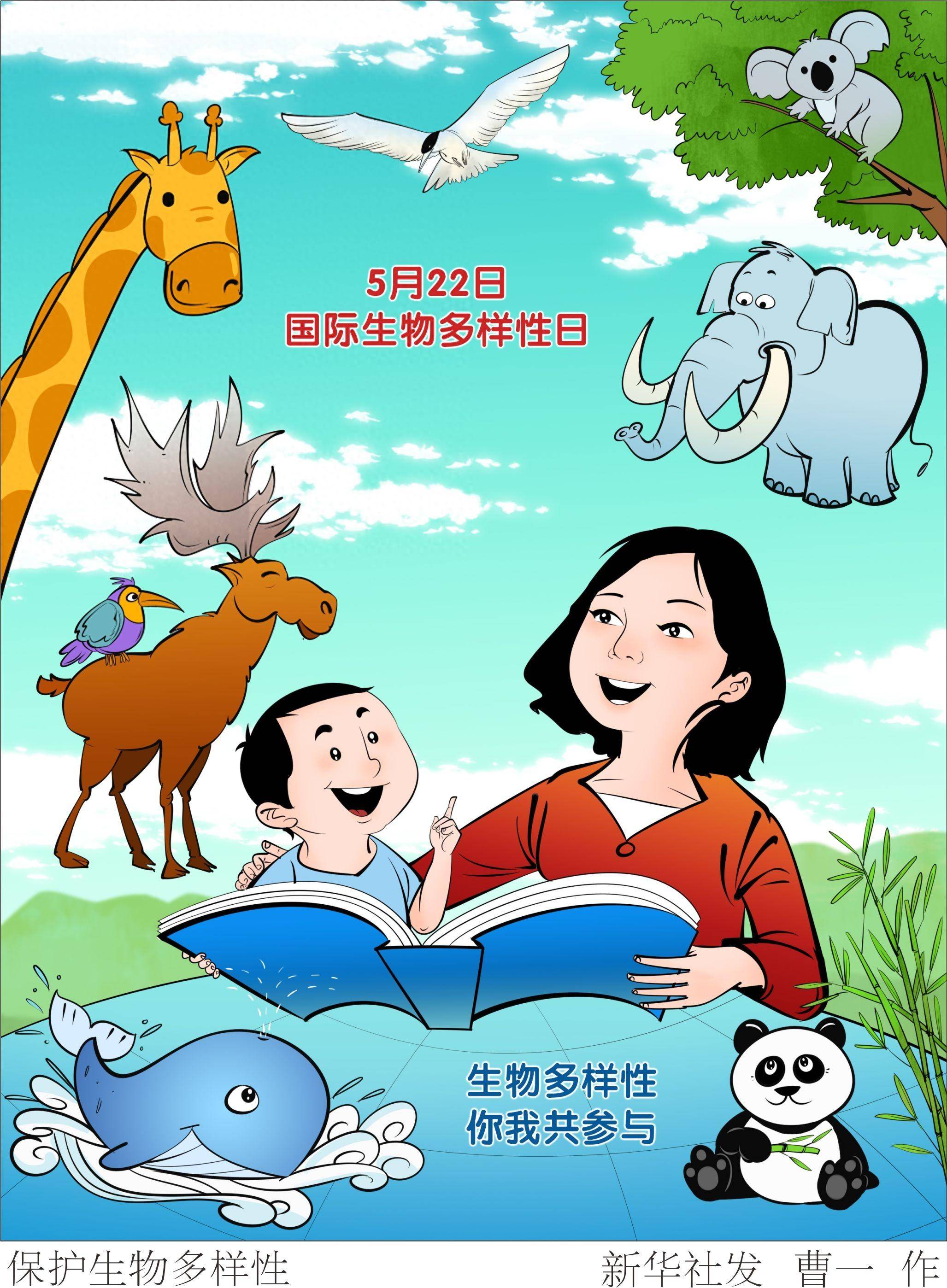 (图表·插画)国际生物多样性日|保护生物多样性_新华社_曹一_主题