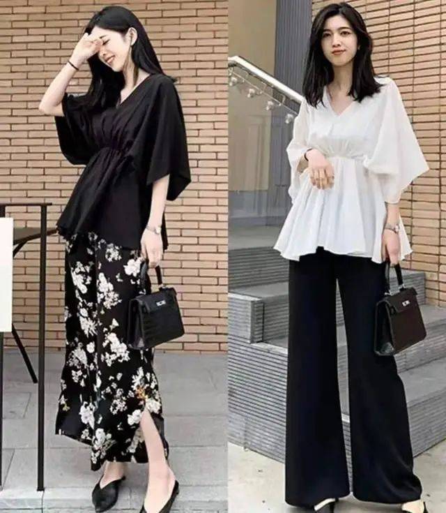 夏日的知性优雅,经典百搭的黑白配,轻松演绎高级大气的质感