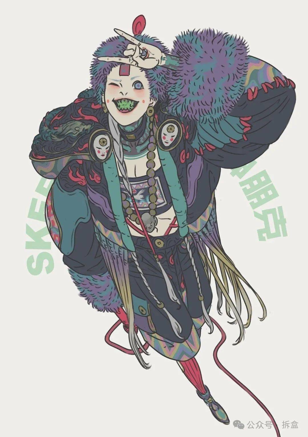 以下是部分鬼神朋克系列作品原画鬼神朋克skeen系列首款