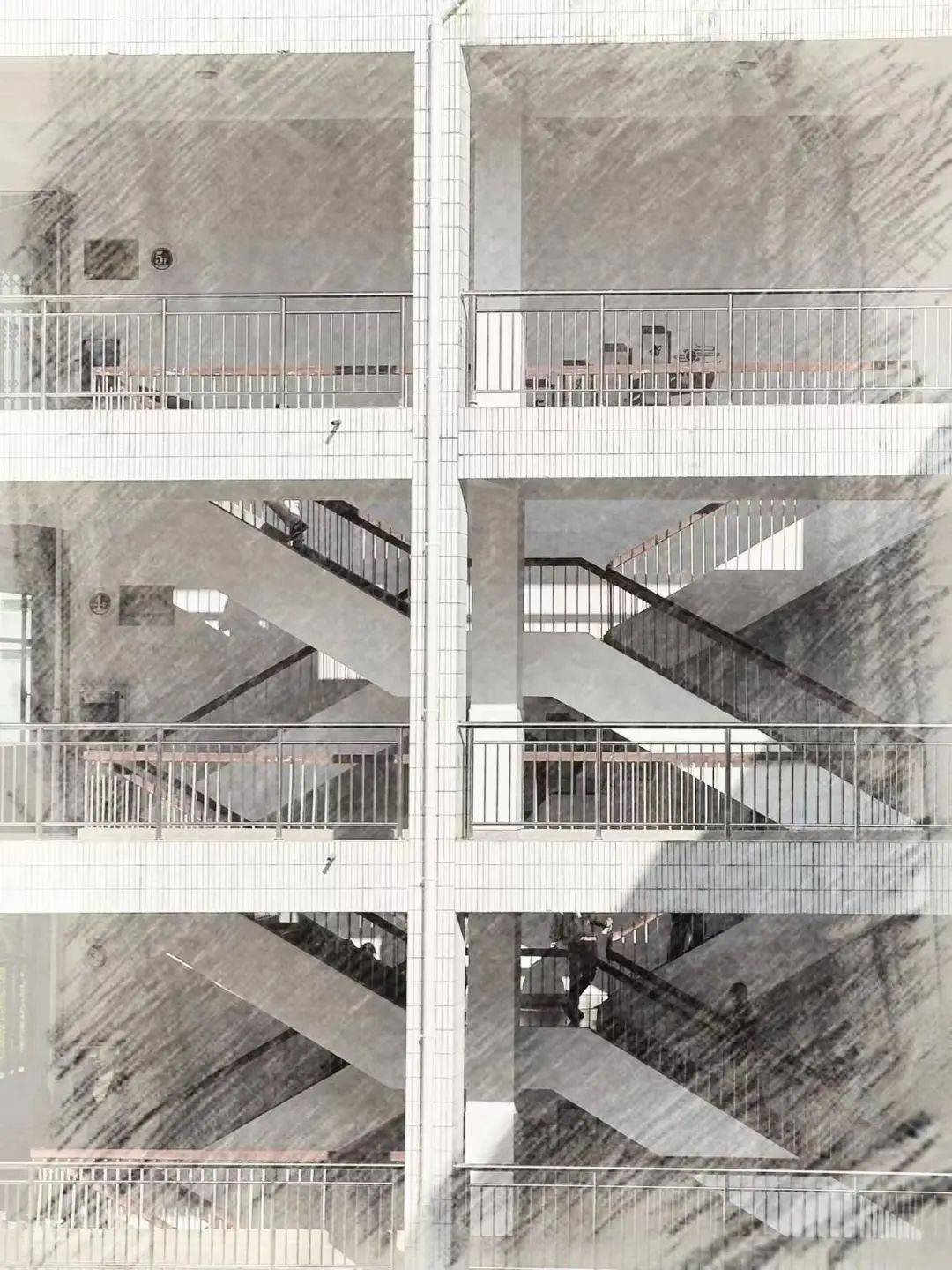 校园_笔触_水彩