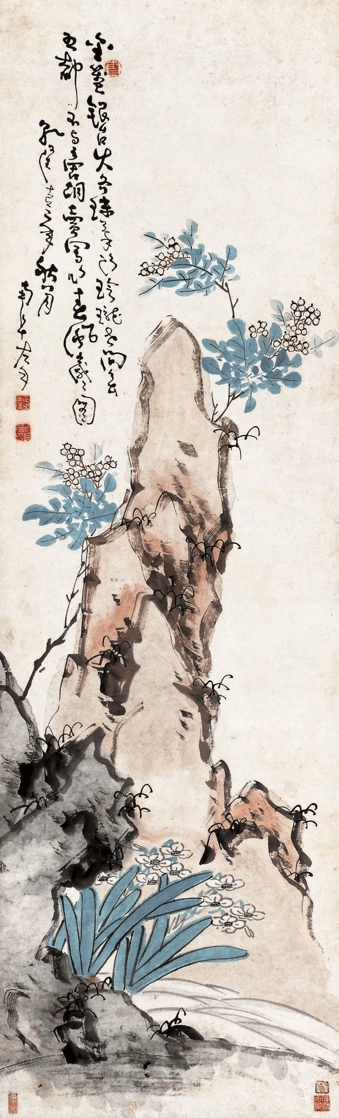 高凤翰:画中石头